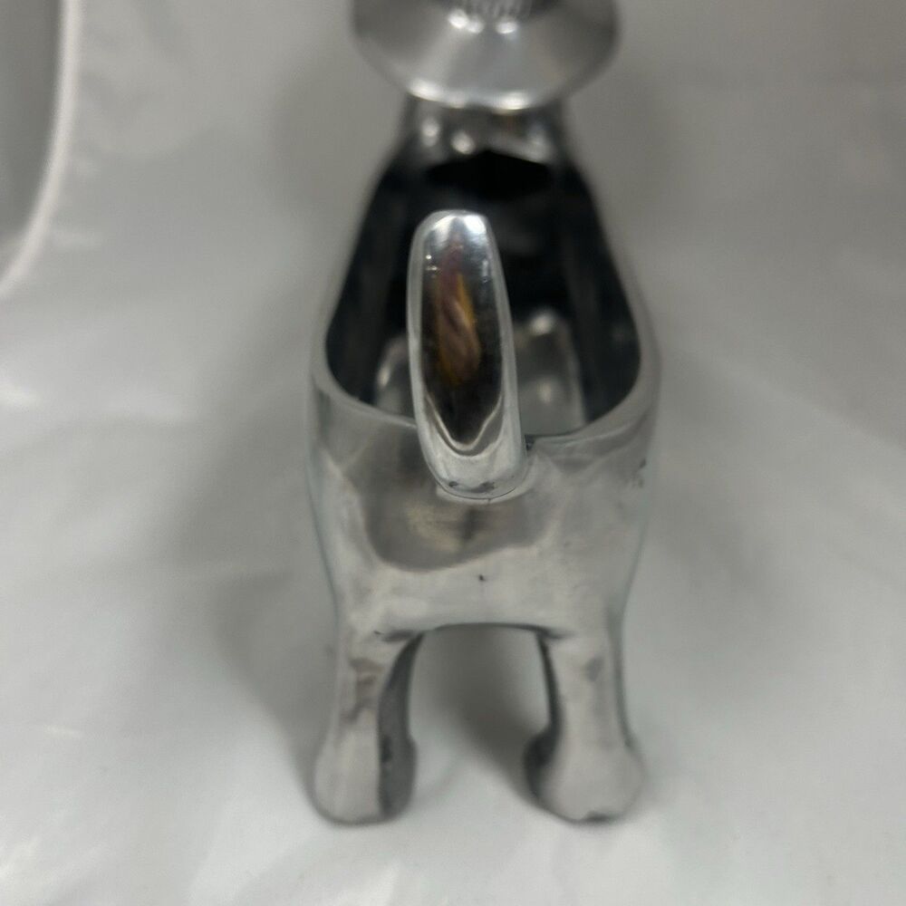 Metal Dachshund Weiner Dog Tray Bowl Halloween Candy Treat Server - Picture 5 of 6